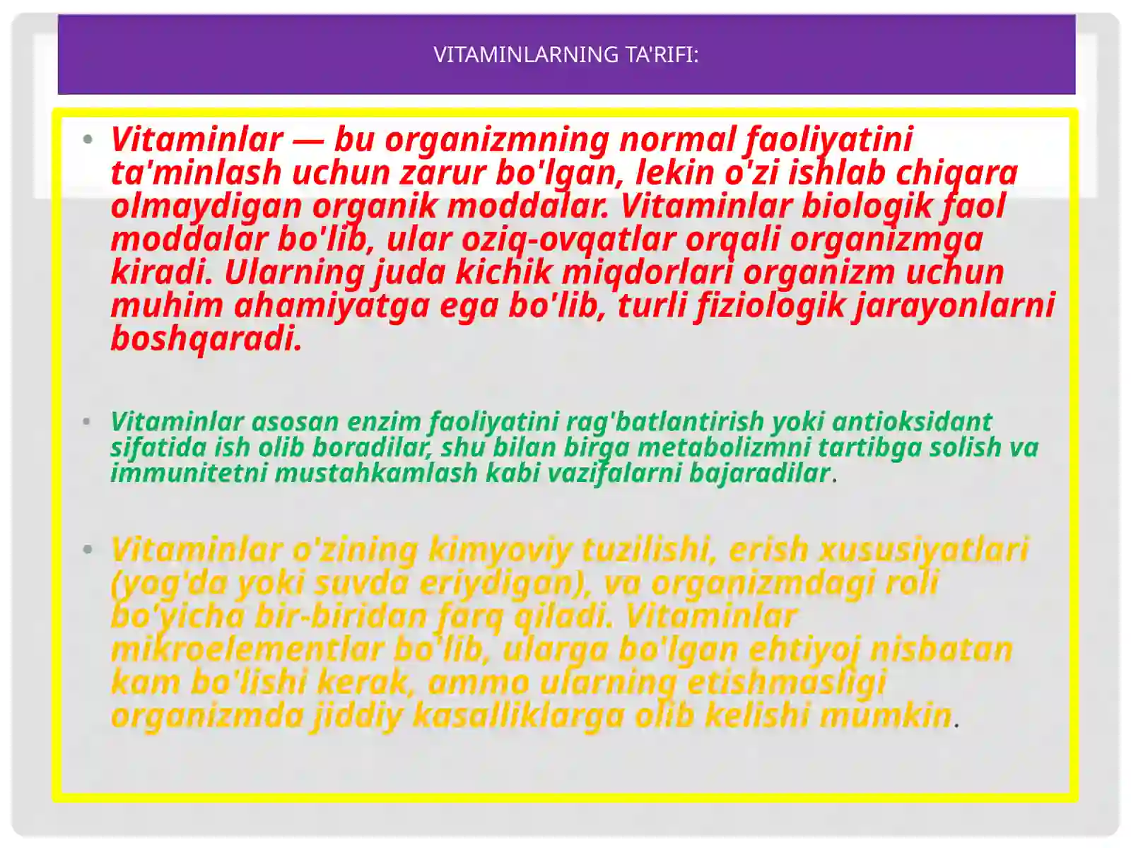 Vitaminlar 3