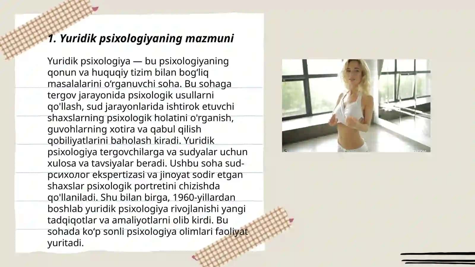 Yuridik Psixologiyaning Predmeti, Maqsad va Vazifalari 3