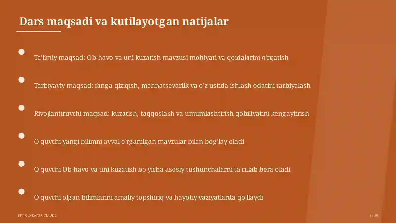 Ob-havo va uni kuzatish (2-sinf) 1