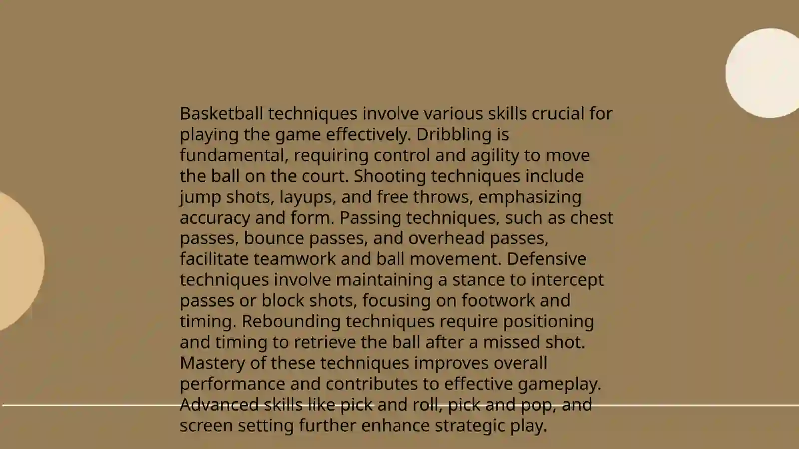 Basketball Techniques 3
