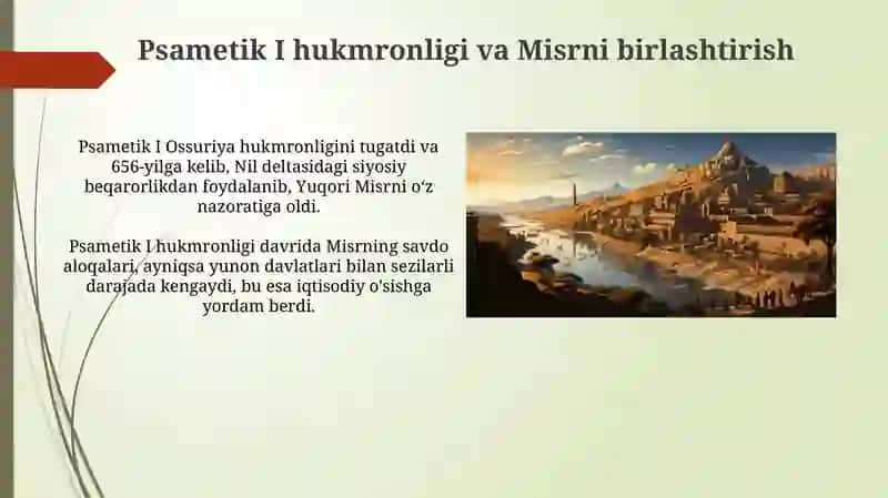 Sónggi podsholik davrida Misr (m. av. XVI-XII asrlar va m. av. XI-IV asrlar) 3