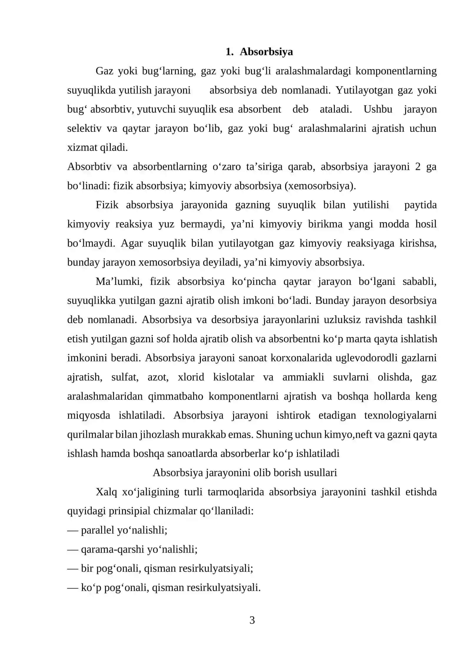 Kimyo yoʼnalishi Referat 3