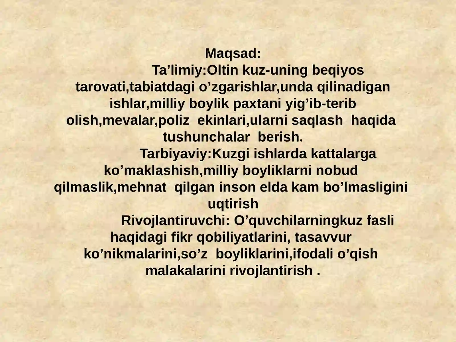 Kuz ne'matlari! 3
