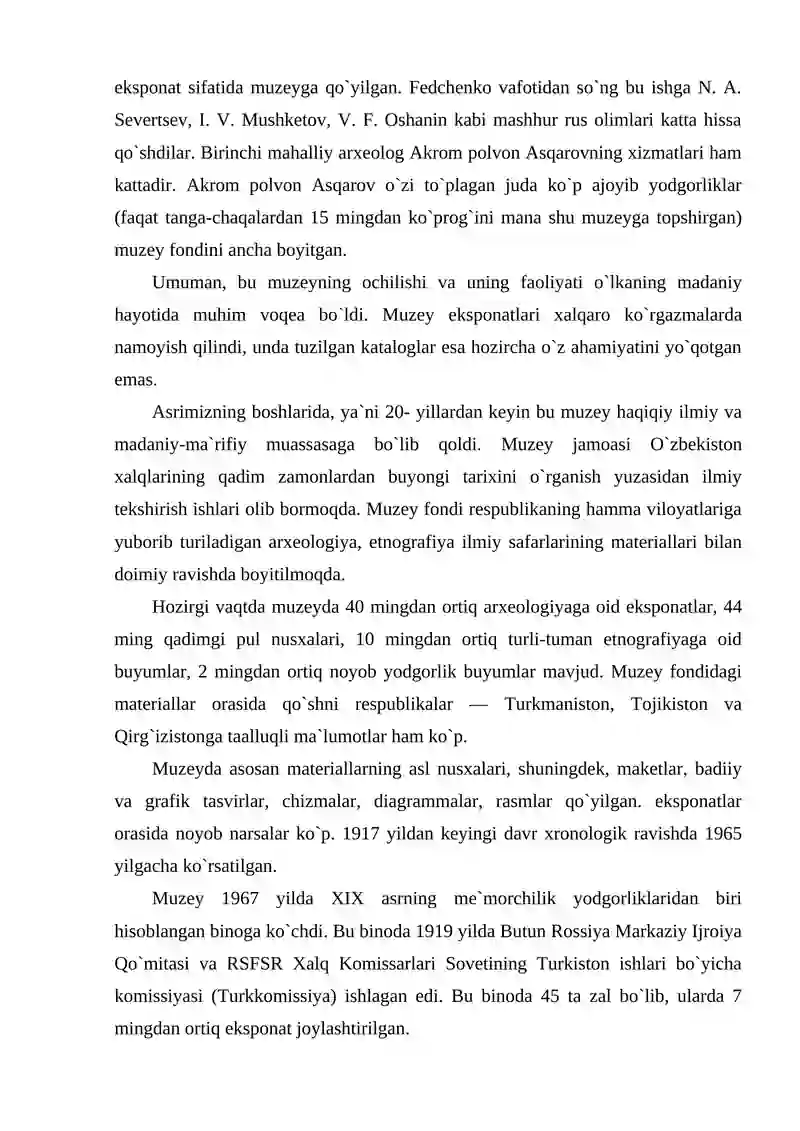 O`zbekiston tarixi muzeyi 3