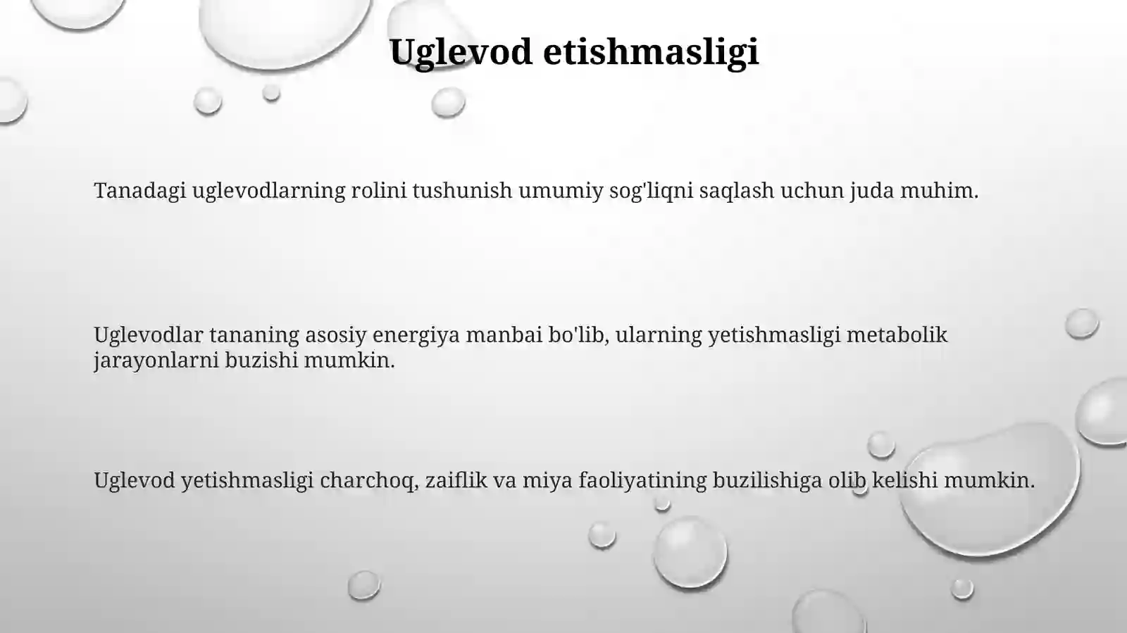 Tanadagi uglevodlar 3