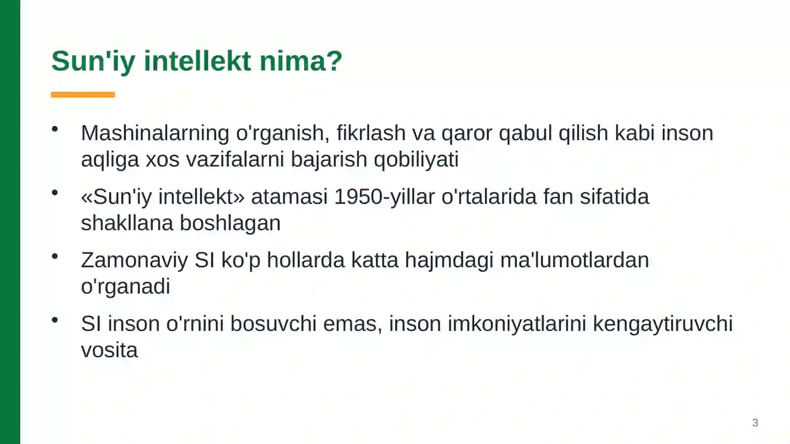 Sun'iy intellekt asoslari 3