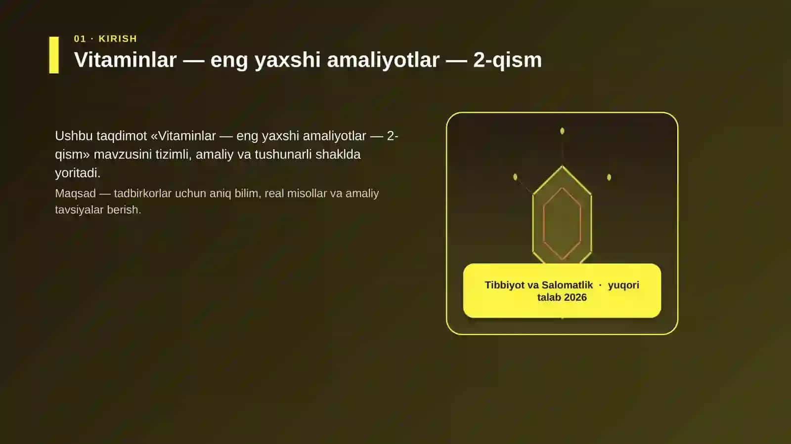 Vitaminlar — eng yaxshi amaliyotlar — 2-qism 3