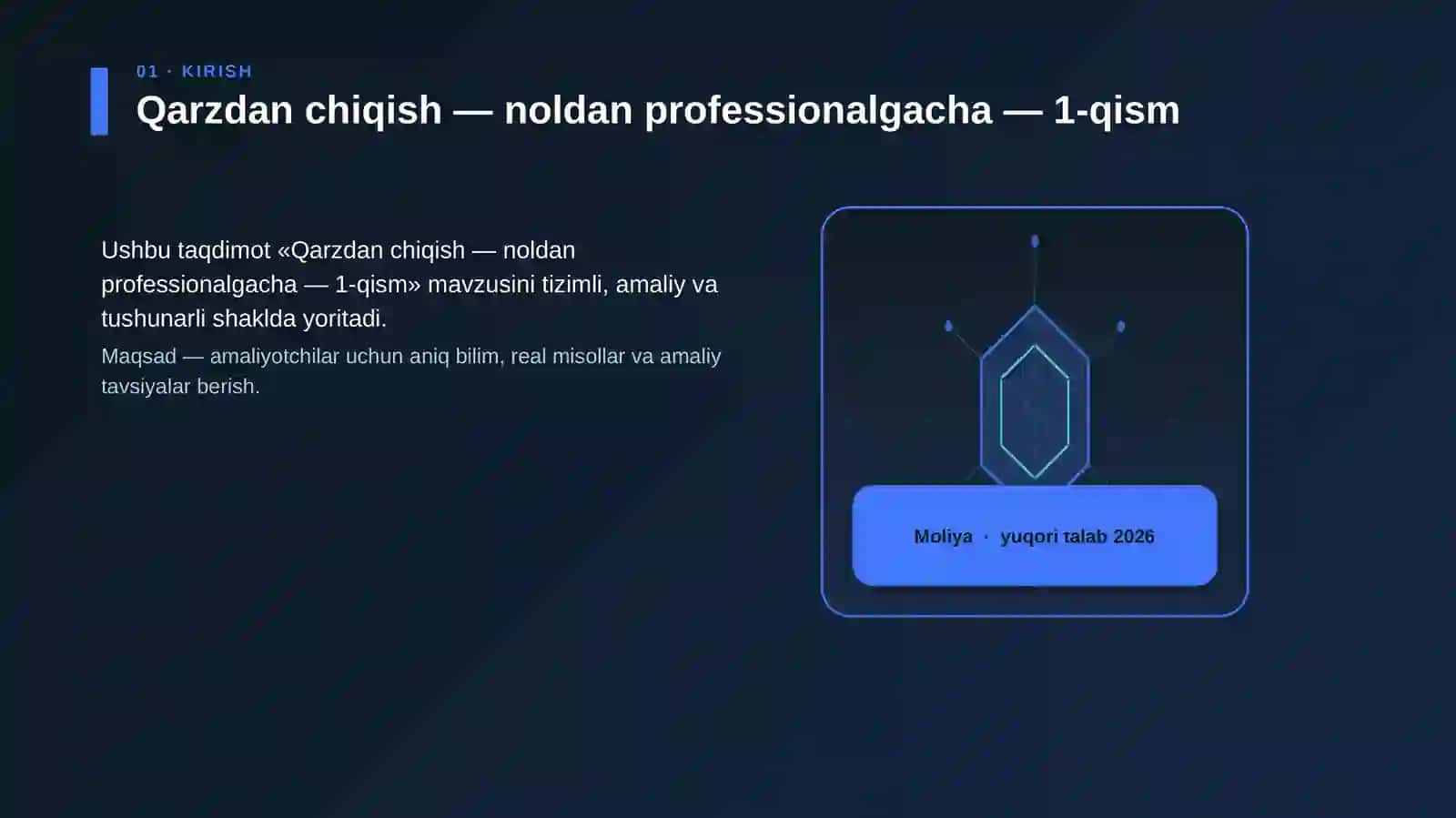 Qarzdan chiqish — noldan professionalgacha — 1-qism 3