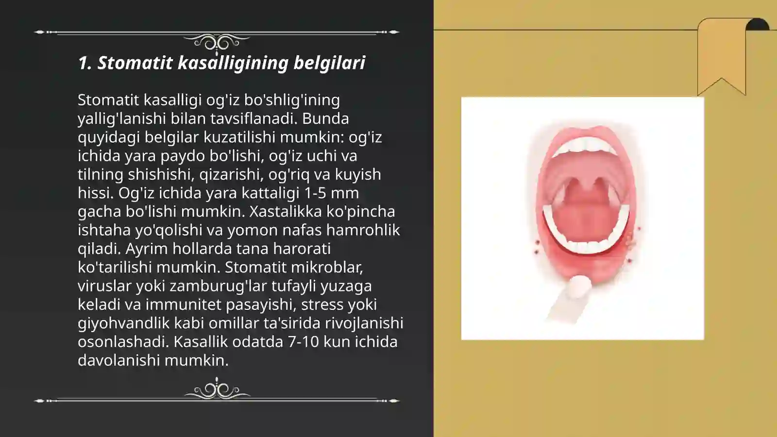 Stamatit kasalligi 3
