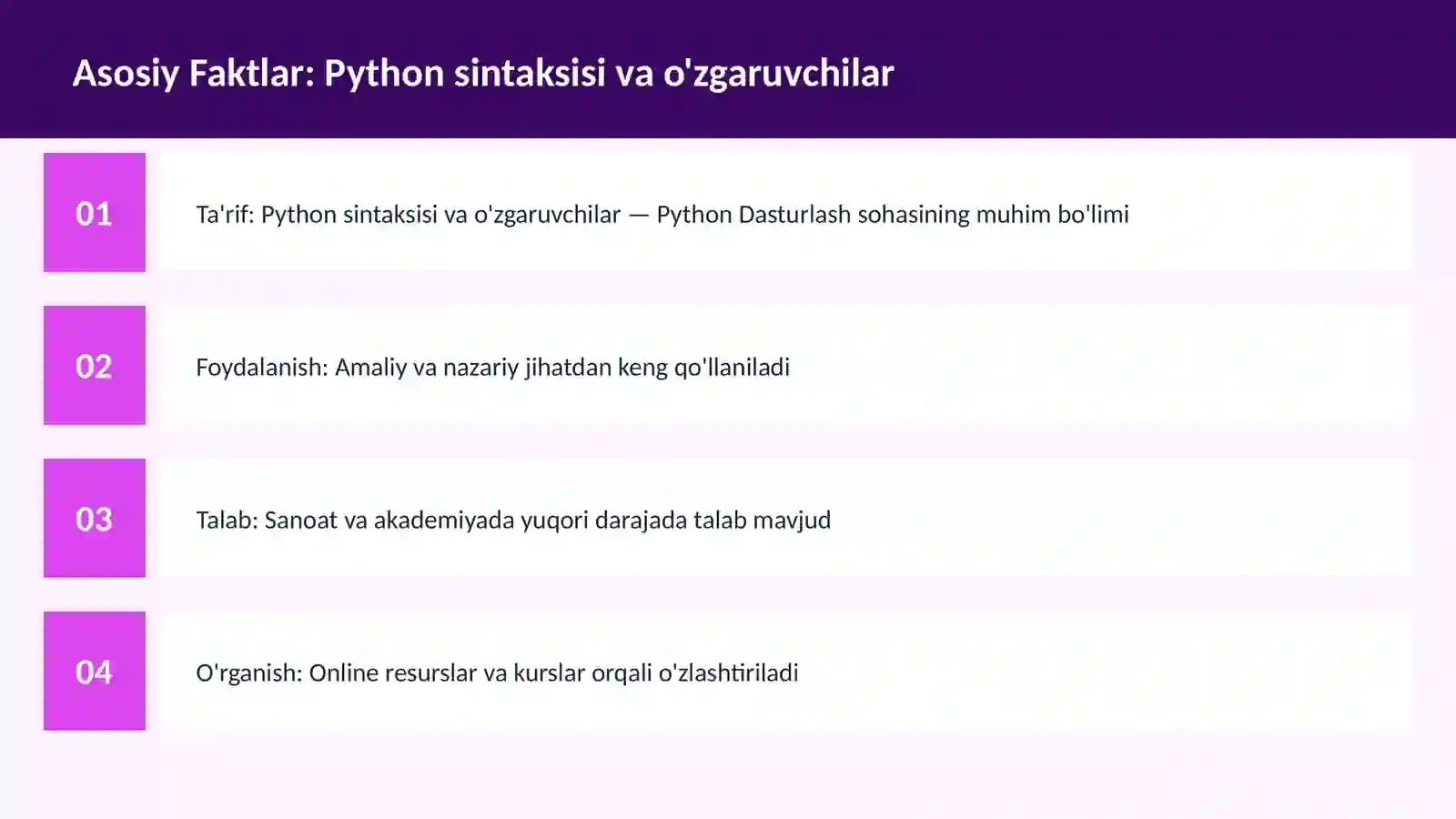 DASTURLASH | PYTHON DASTURLASH 3