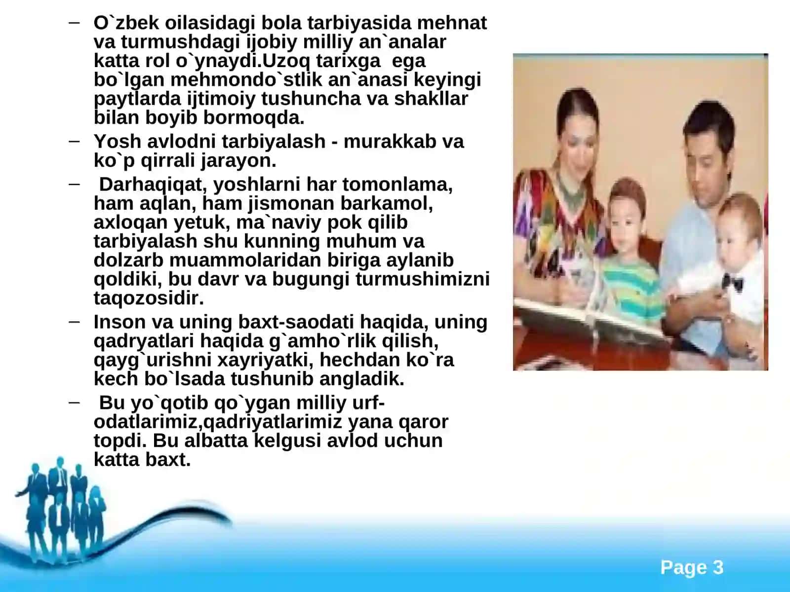 OILADA BOLALARNI VATANPARVARLIK RUHIDA TARBIYALASHNING SHAKL METOD VA VOSITALARI 3