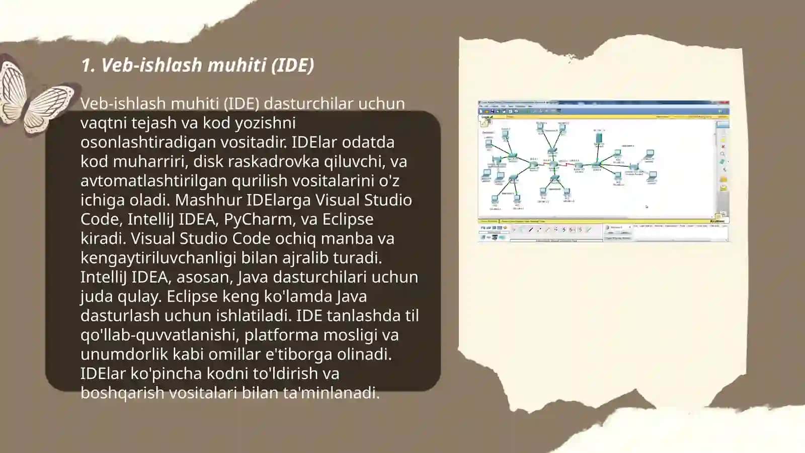 Veb-ishlash muhiti (IDE) 3