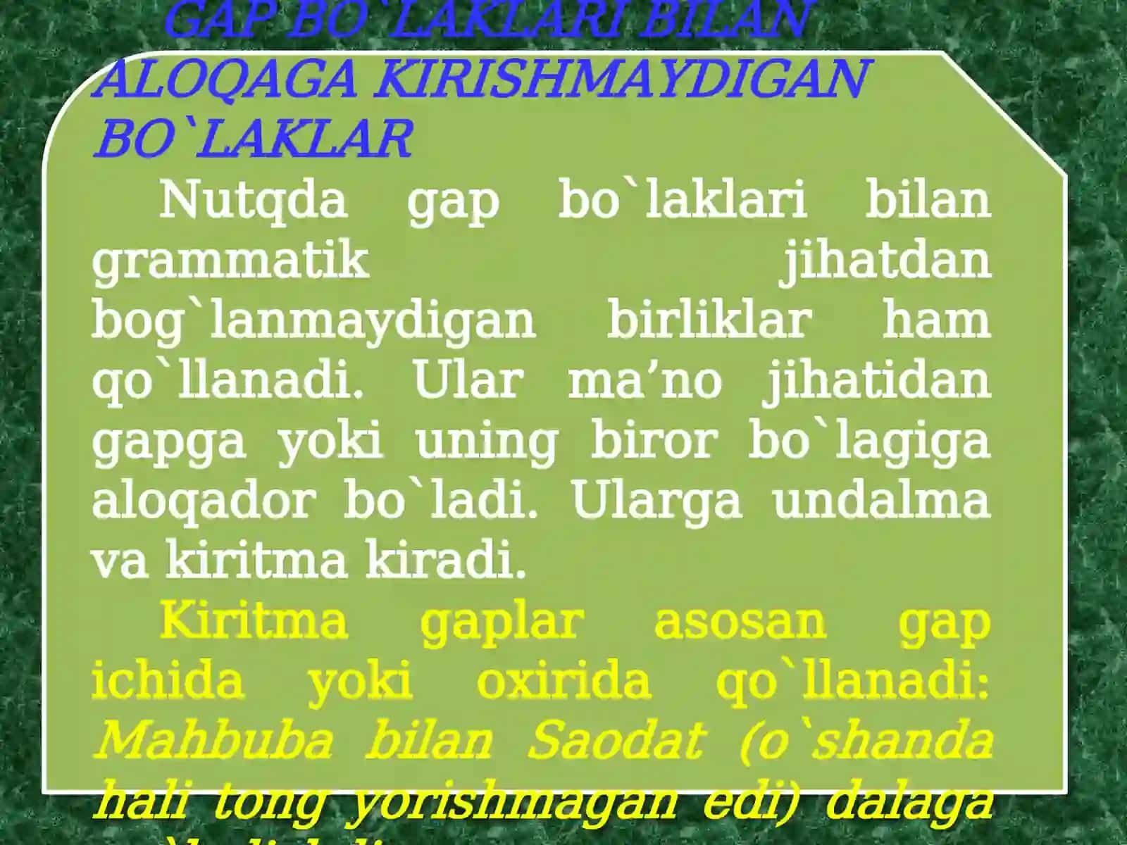 Kiritmagaplar 3