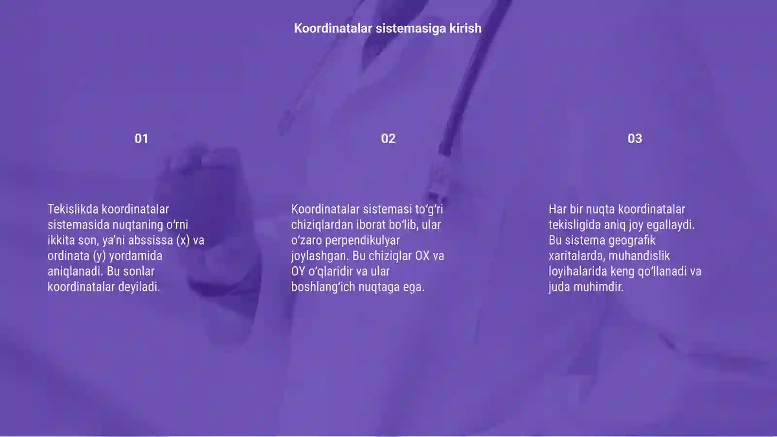 Tekislikda koordinatalar sistemasi 3