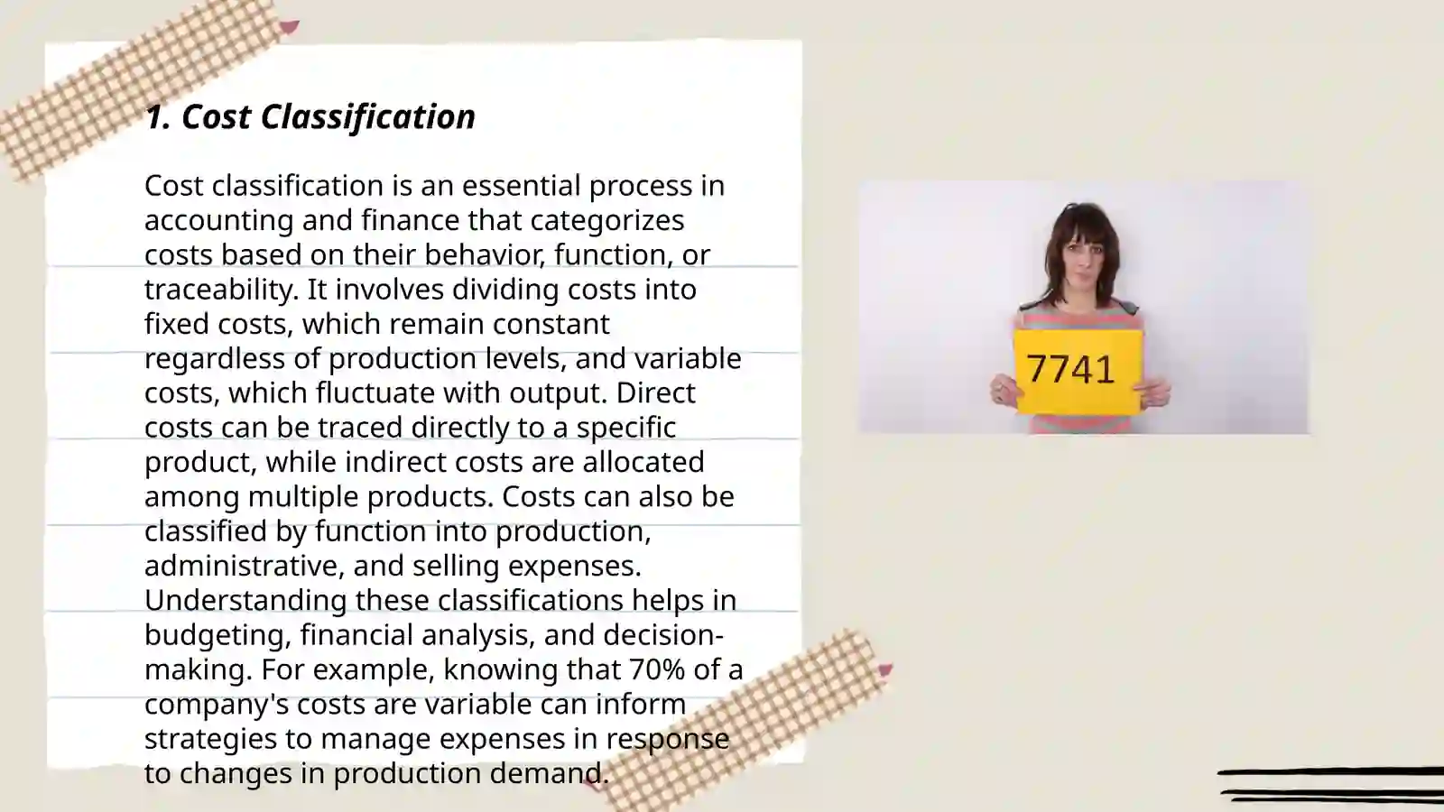 Cost Classification 3