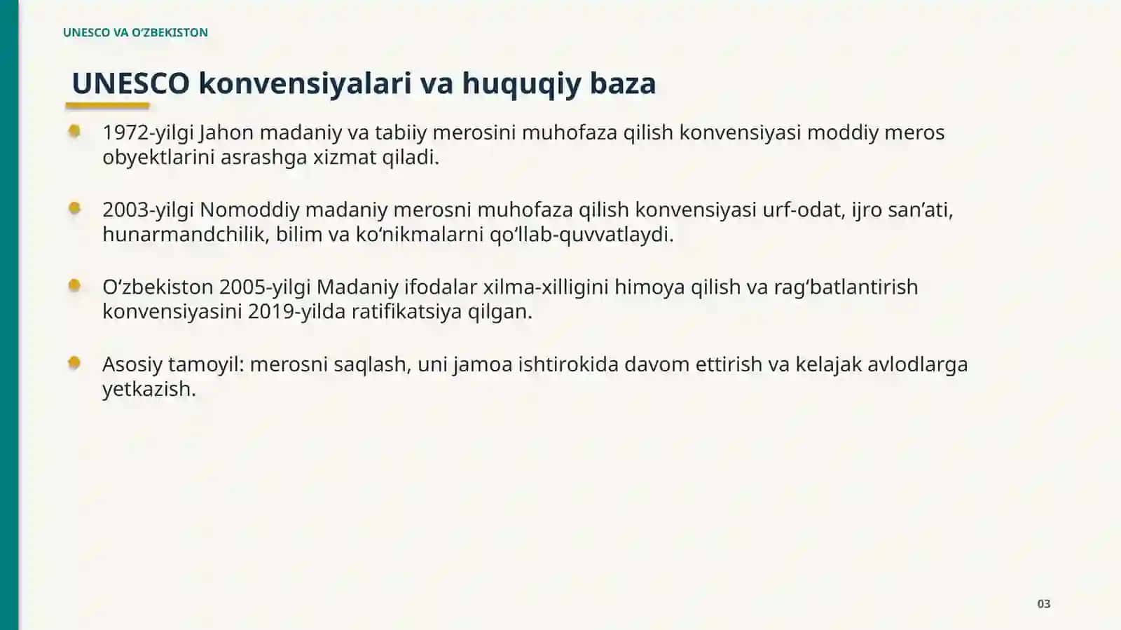 UNESCO VA O‘ZBEKISTON: hamkorlik asoslari 3