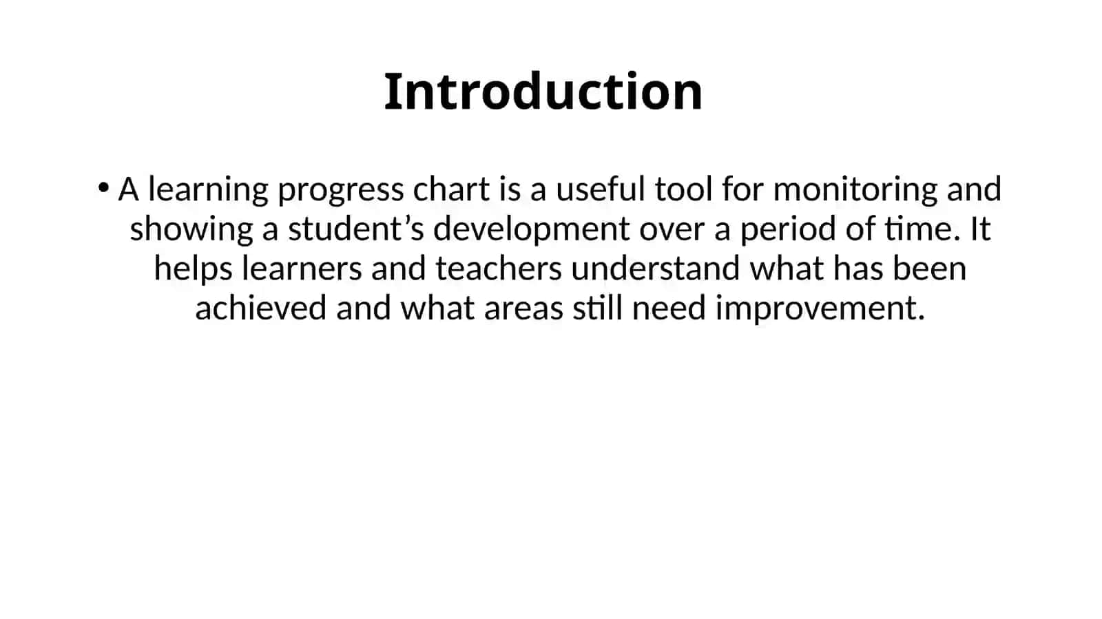 Designing A Learning Progress Chart 3
