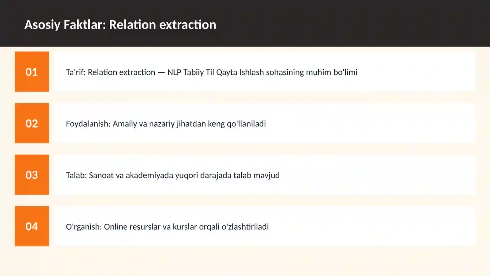 Relation extraction 3