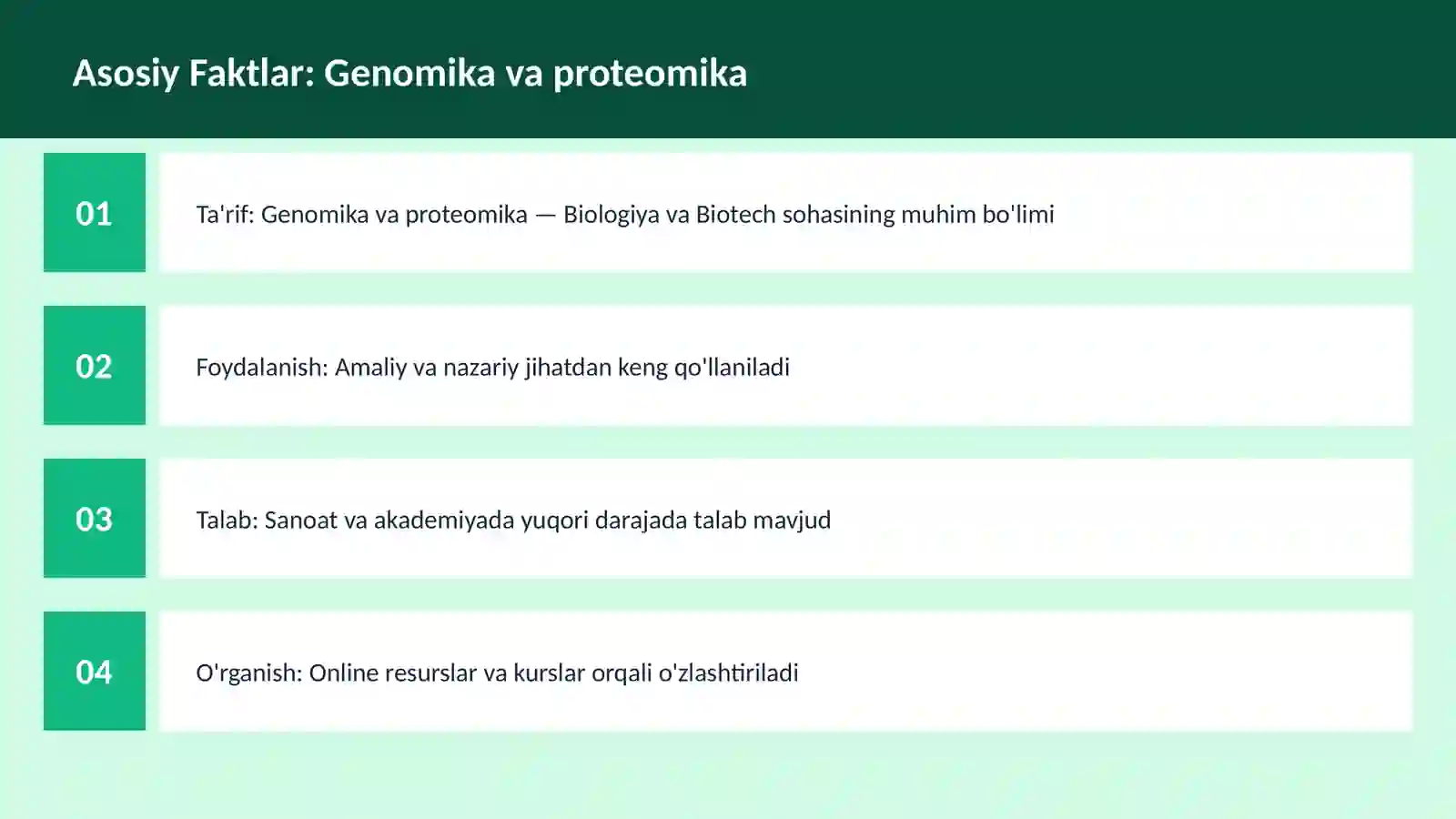 Genomika va proteomika 3