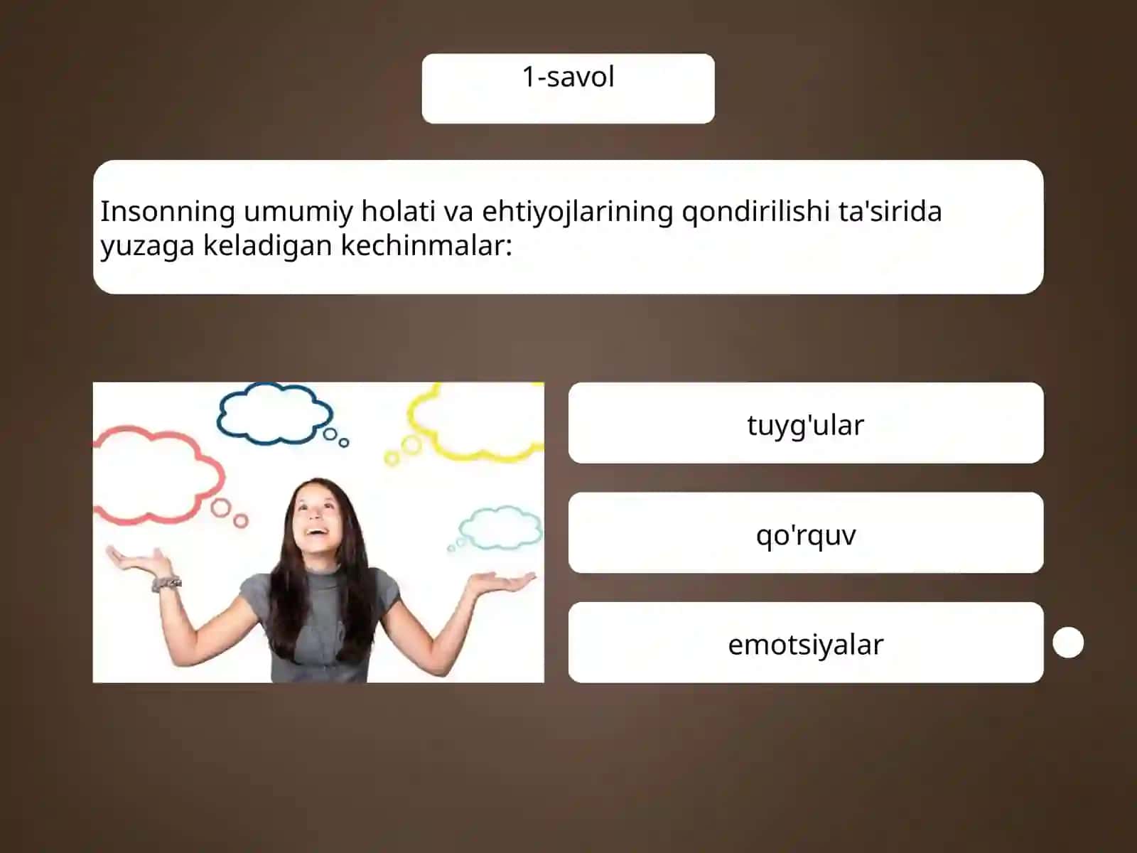 Hayot xavfsizligi asoslari - Psixologik muvozanat 3