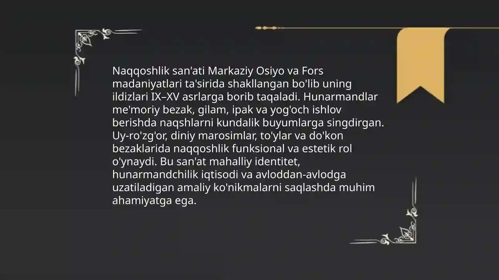 Naqqoshlik san'ati kundalik turmushda tutgan o'rni va ahamiyati 3