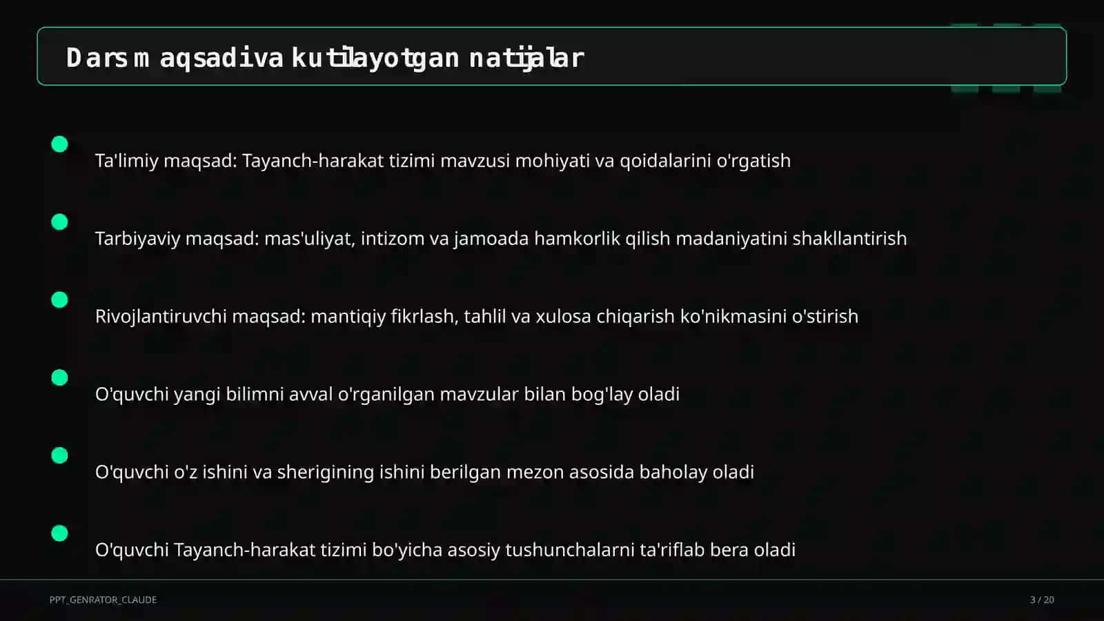 Tayanch-harakat tizimi (8-sinf) 3