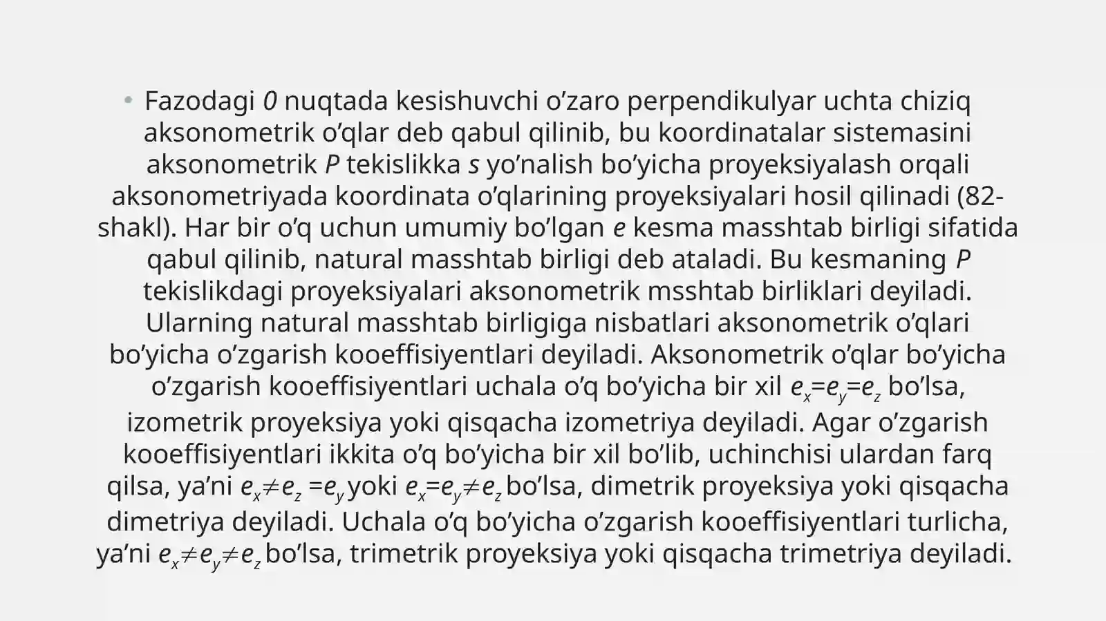 Aksonometrik proyeksiyalar 3