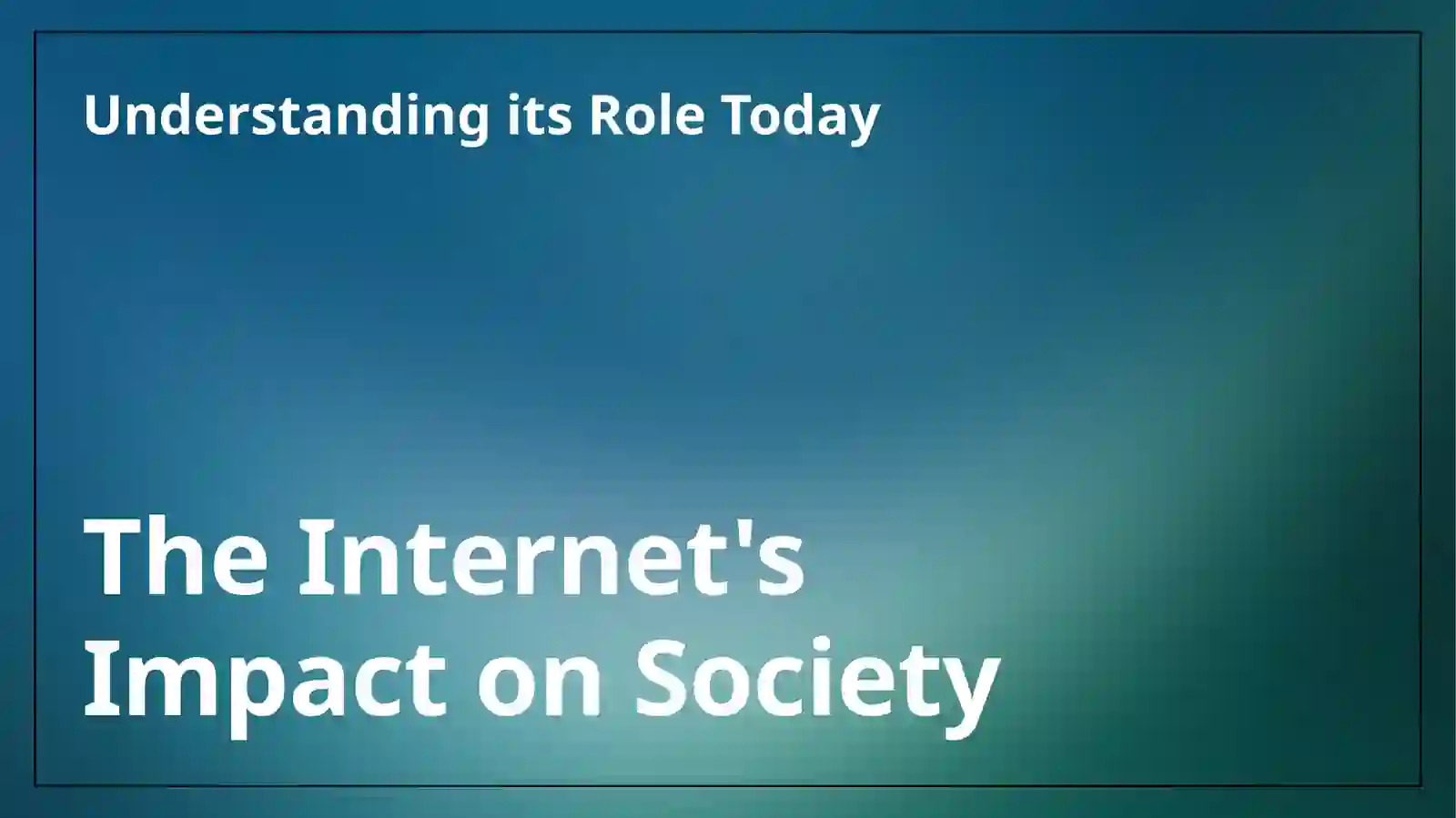 Internet in our life 3