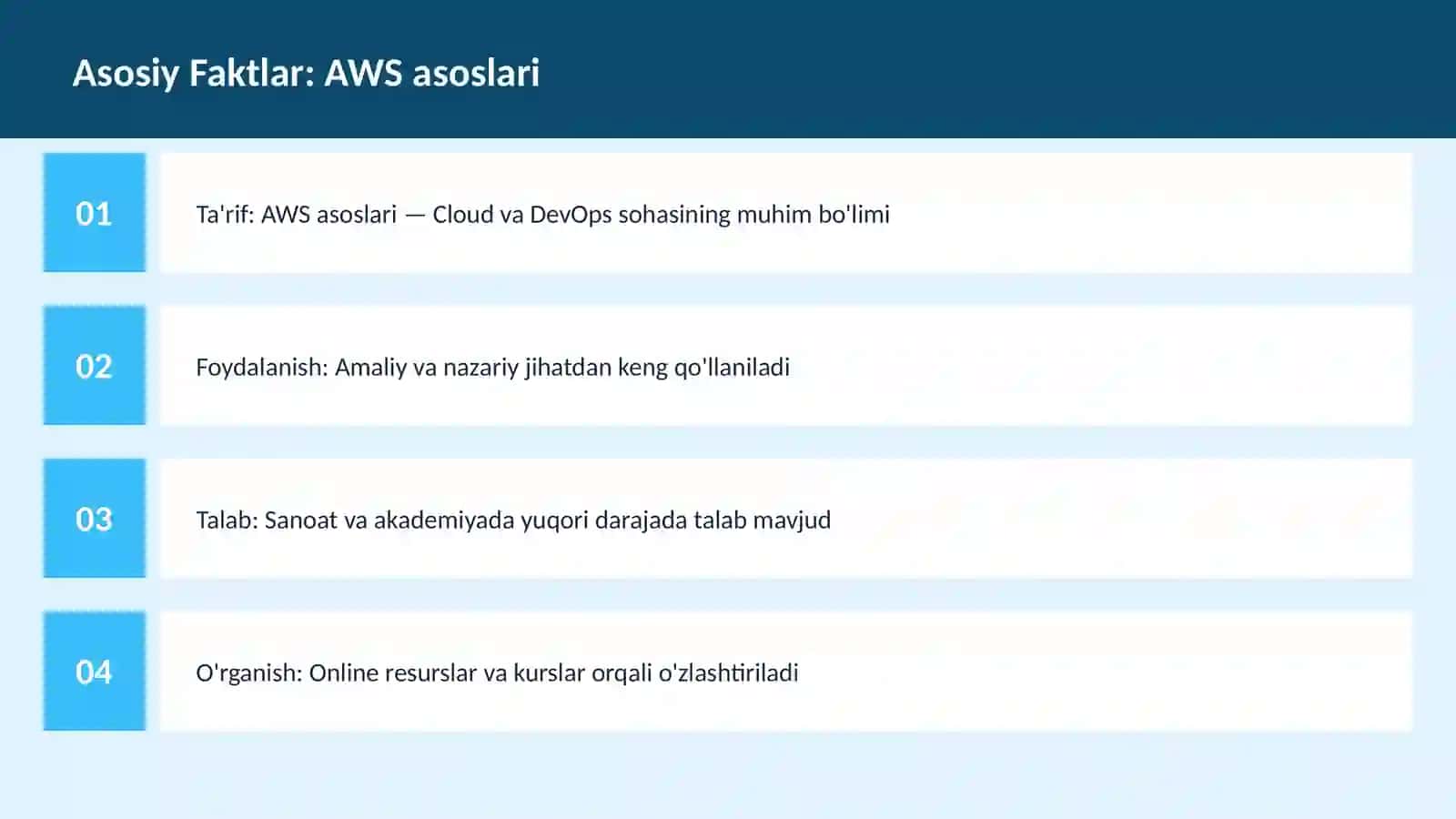AWS asoslari 1