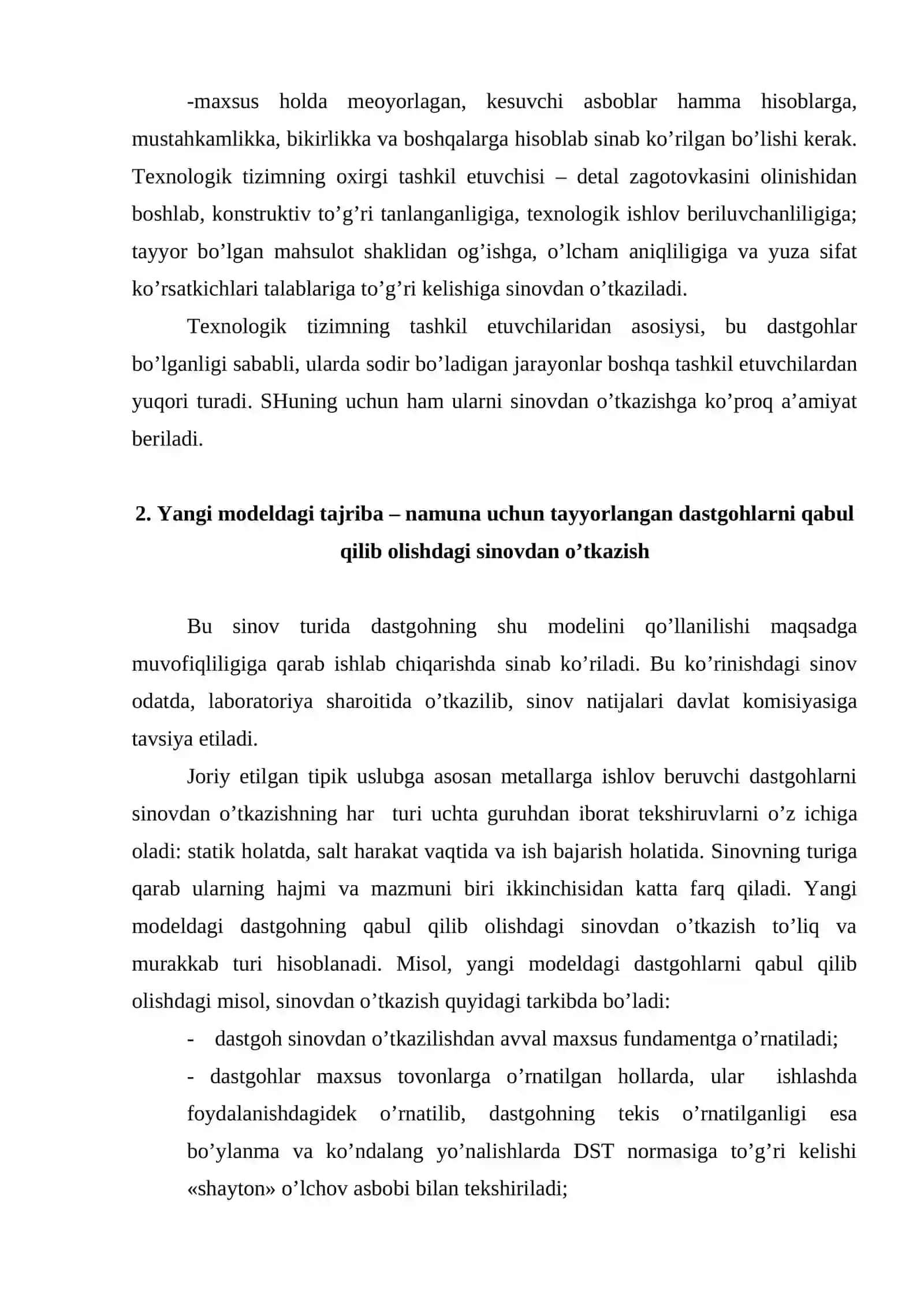 Texnologik tizimlarni sinovdan o’tkazish 3