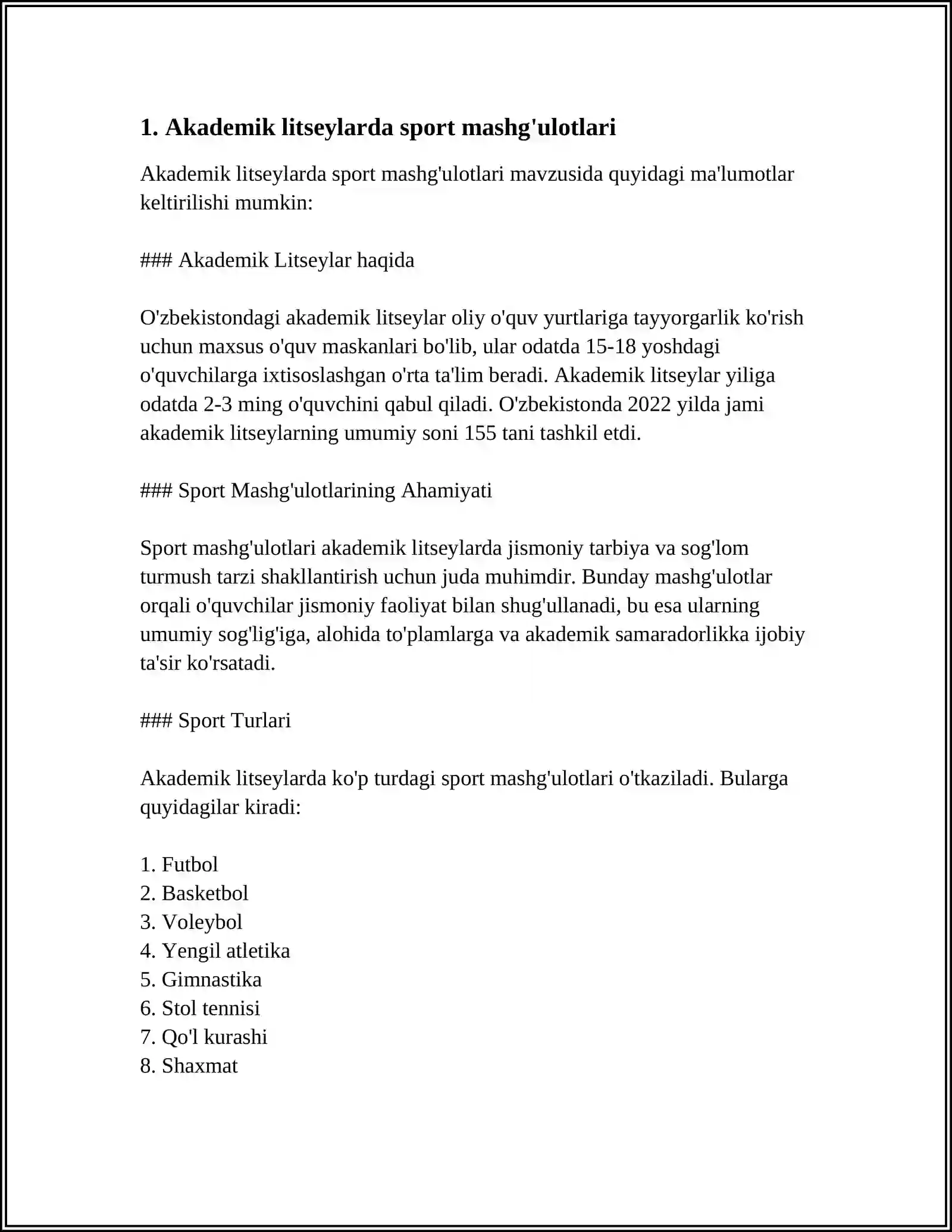 AKADEMIK LITSEY VA KASB-HUNAR KOLLEJLARDA SPORT 3