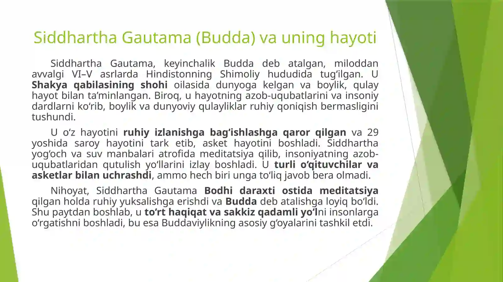Buddaviylik dini tarixi va g‘oyalari 3