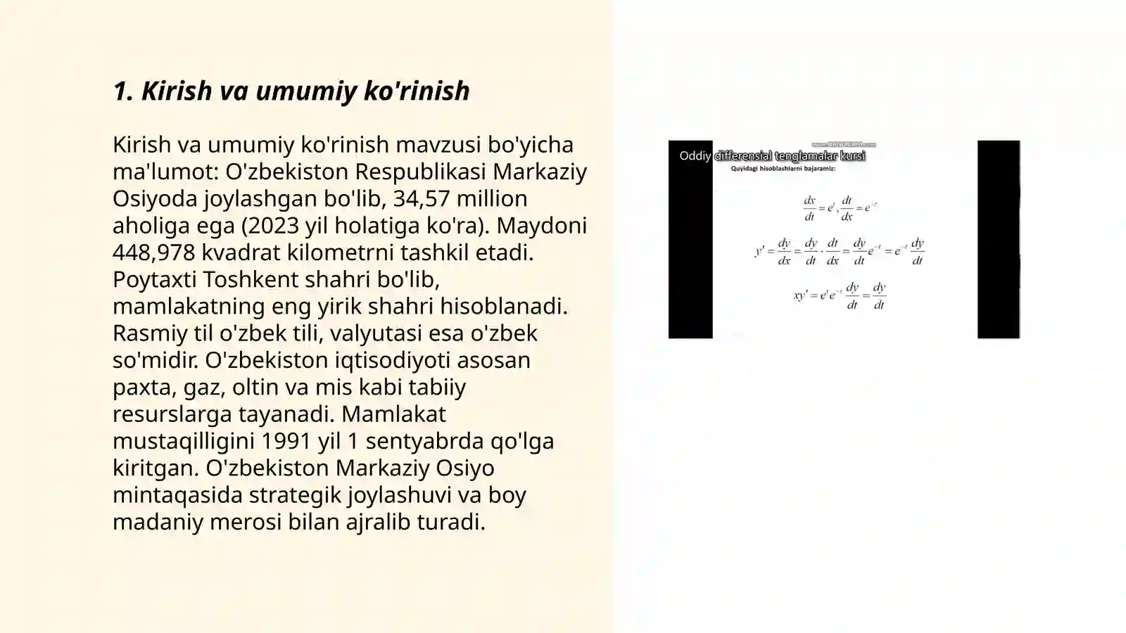 Chiziqli Differensial Tenglamalar 3