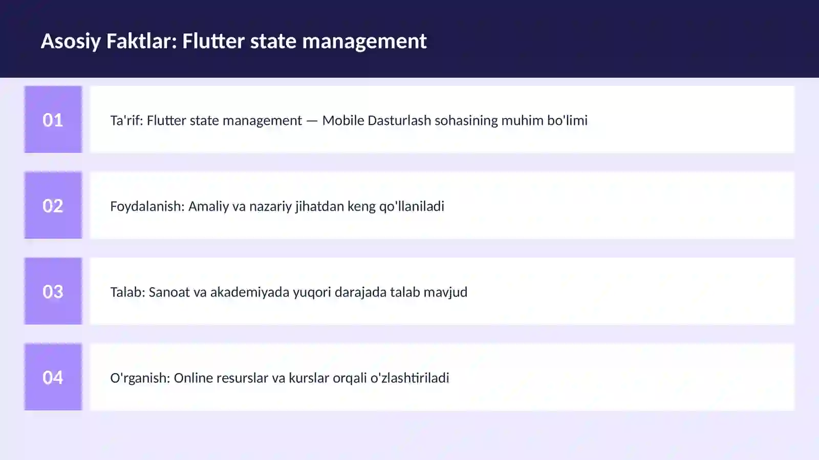 Flutter state management 3