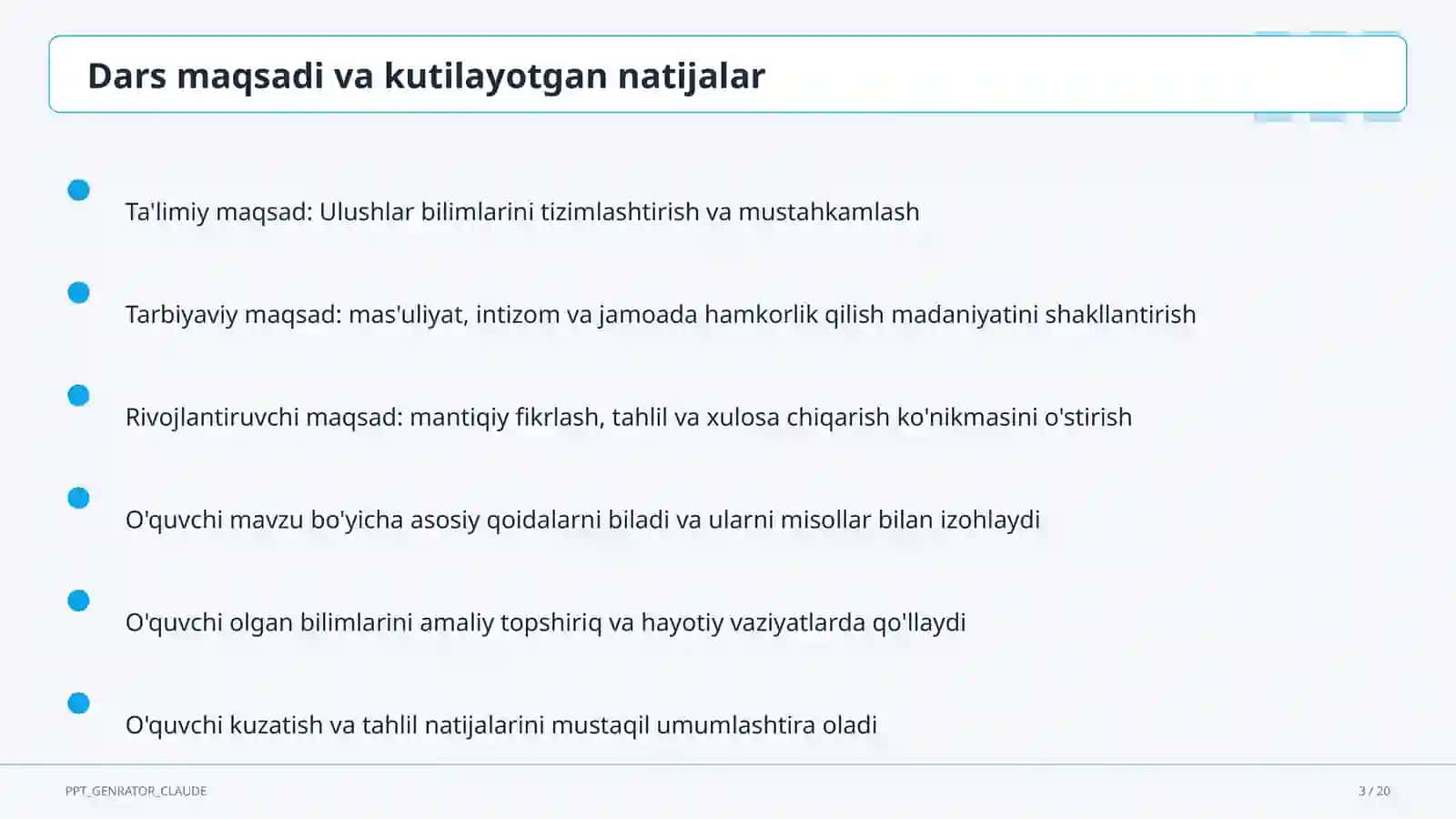 Ulushlar (3-sinf) 3