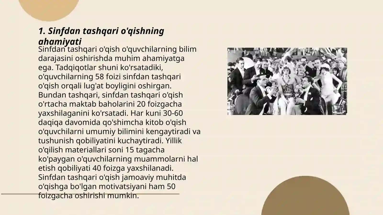 Sinfdan tashqari o'qish darslarining ahamiyati 3