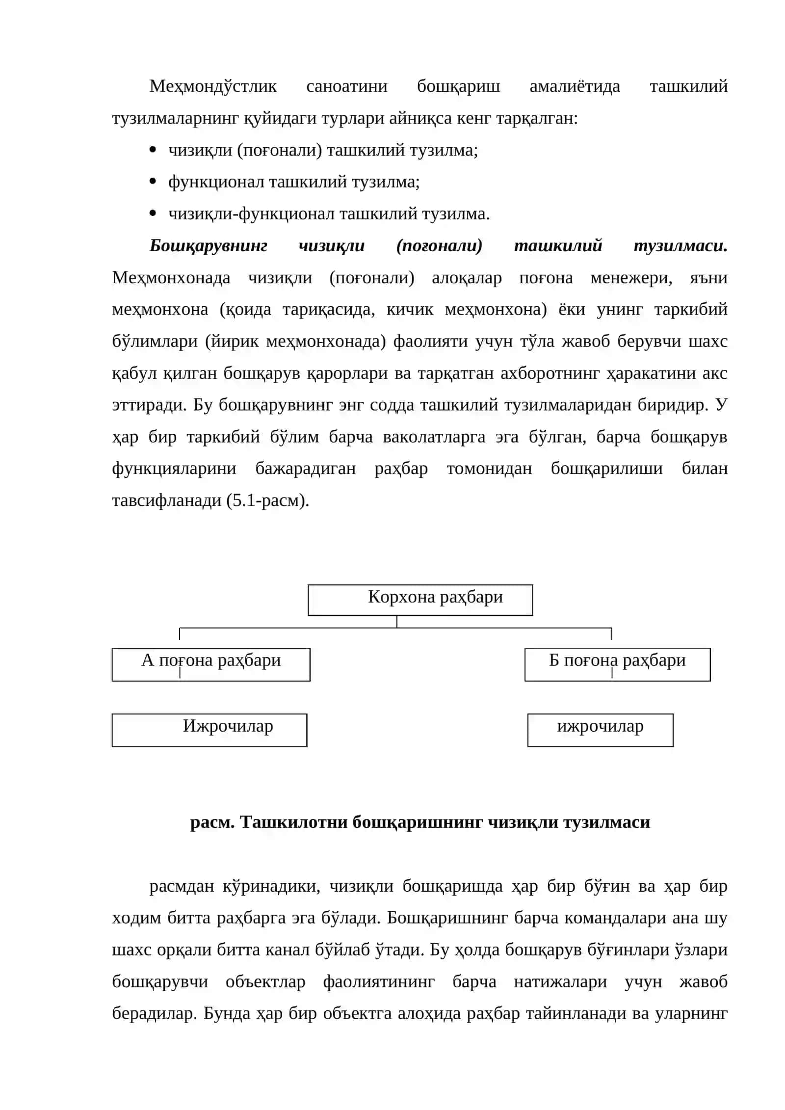 Меҳмонхоналарнинг ташкилий-бошқарув тузилмаси 3