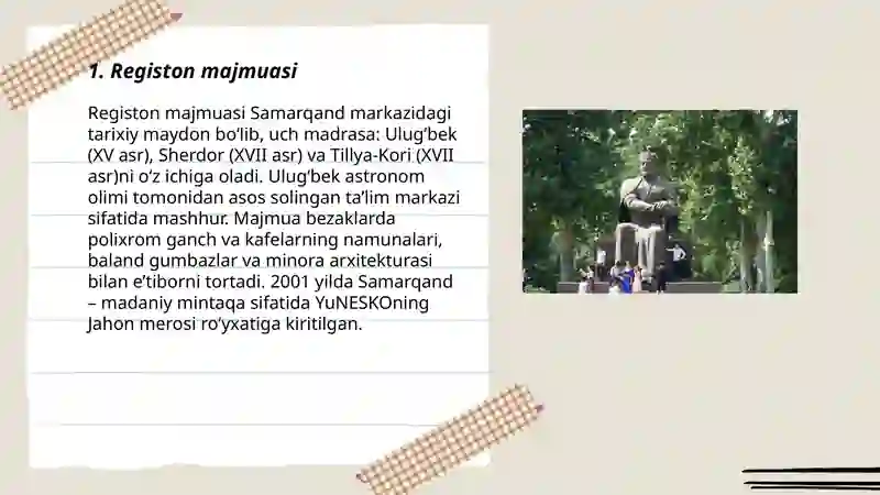 Registon majmuasi 3