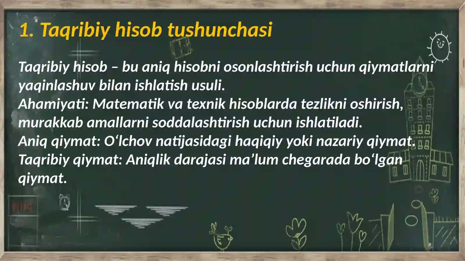 Taqribiy  hisob,  absolyut  va  nisbiy  xato,  sonlarni  yaxlitlash  usullari 3