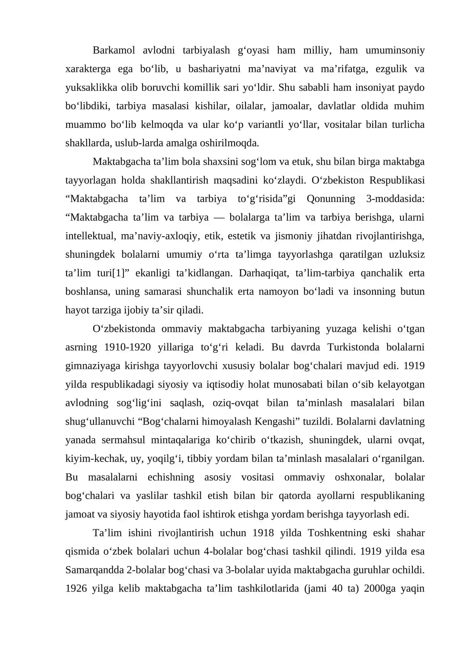 Maktabgacha ta'lim tashkilotlarida bolalarni ijtimoiylashuvini kuzatish hamda tahlil qilish 3