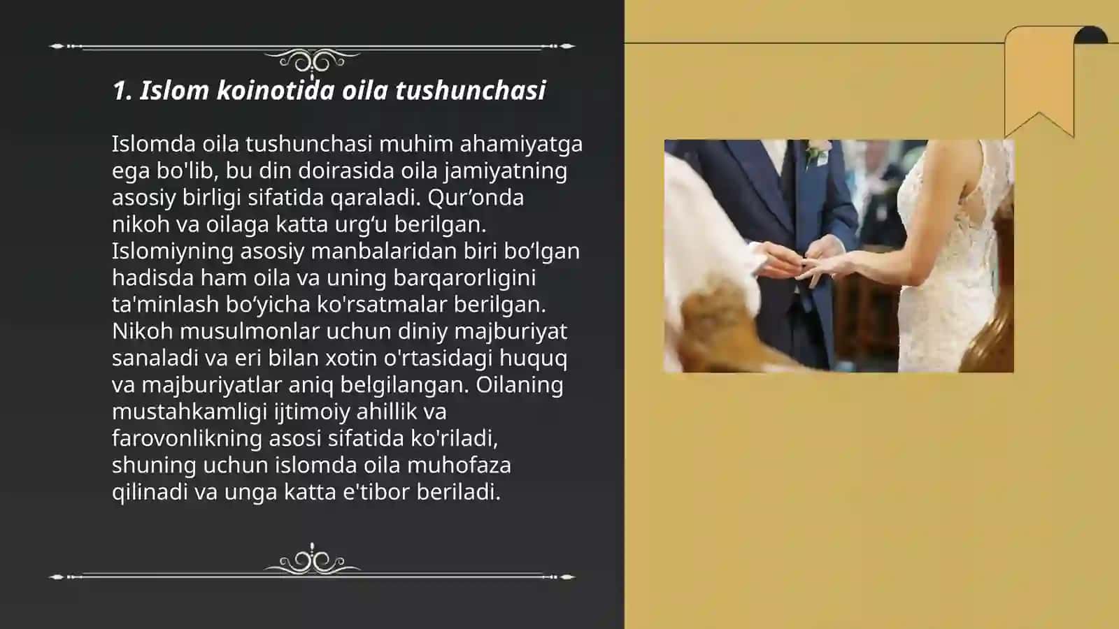 Islom huquqshunosligida oila,nikoh,taloq,idda,zihor tushunchalarini tariflash 3
