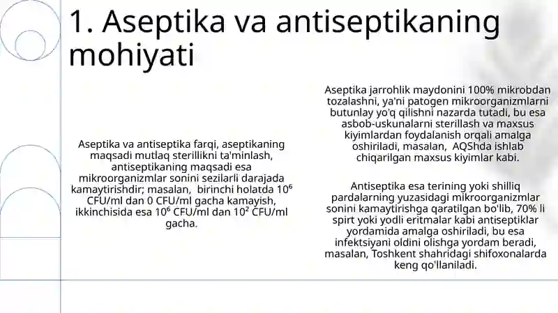 Aseptika va Antiseptika 3