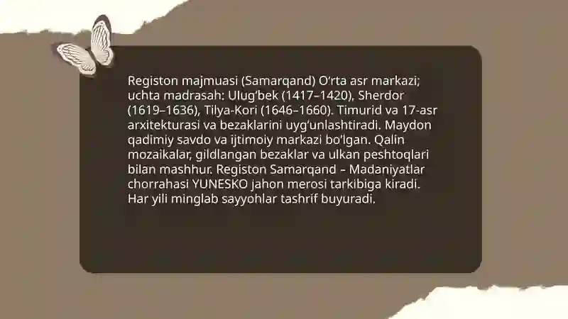 Registon majmuasi (Samarqand) 3