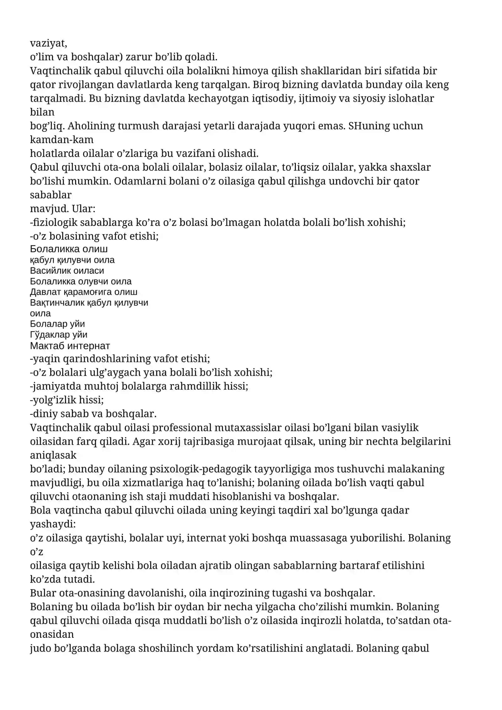 Yetim bolalar tarbiyalanishi 3