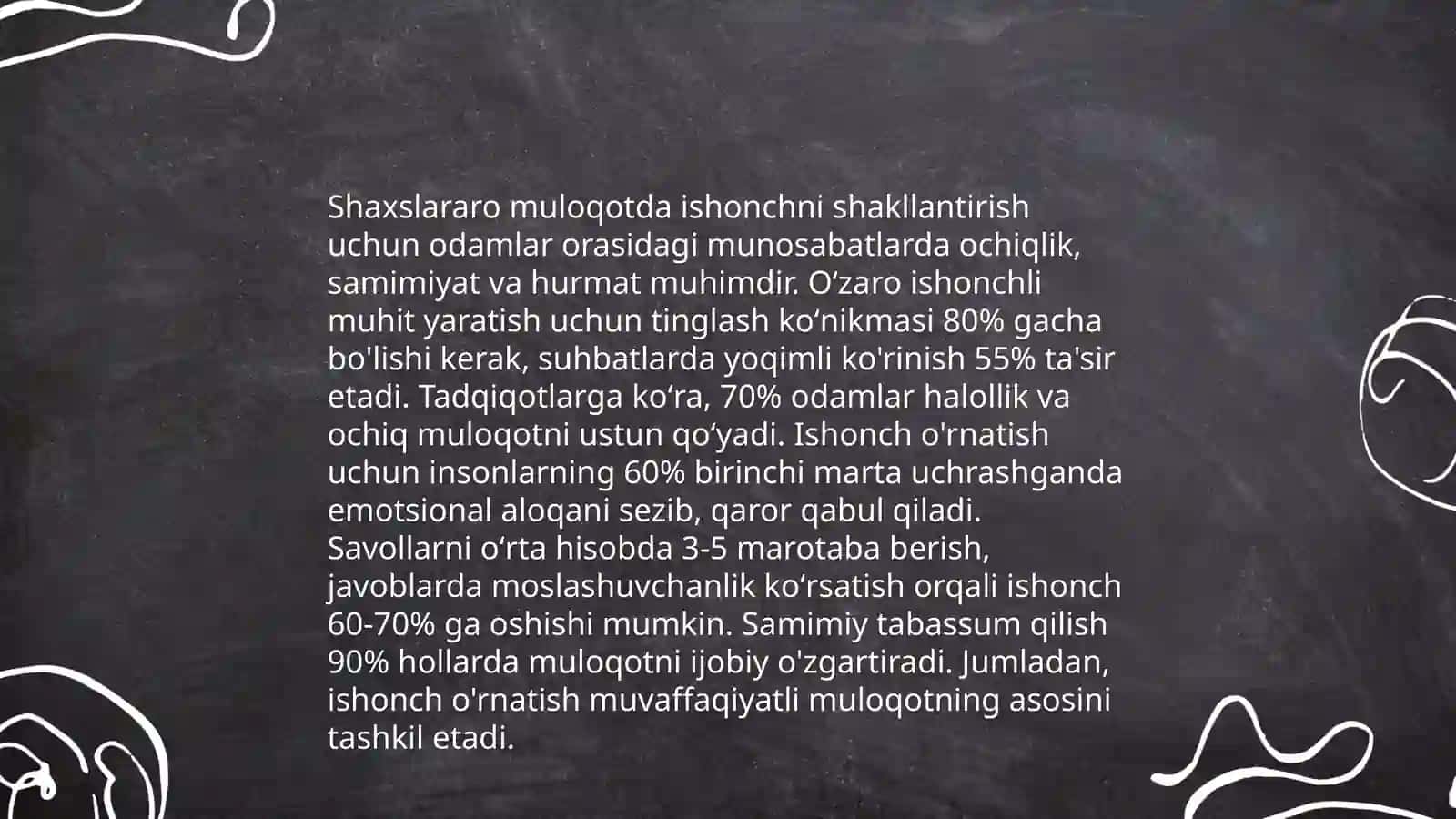 Shaxslararo muloqotda ishonchni shakllantirish 3