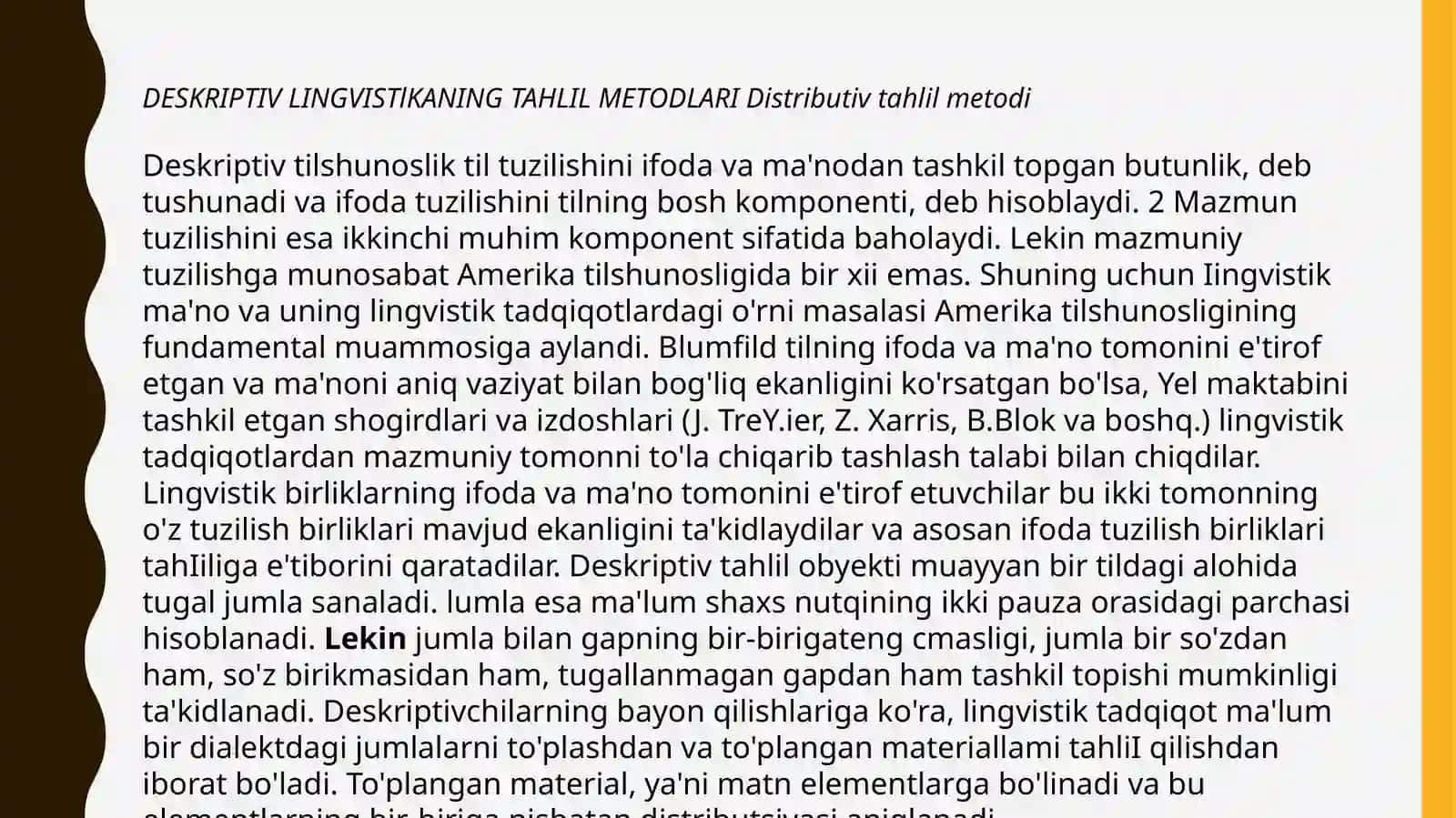 amerika deskriptiv lingvistikasi 3