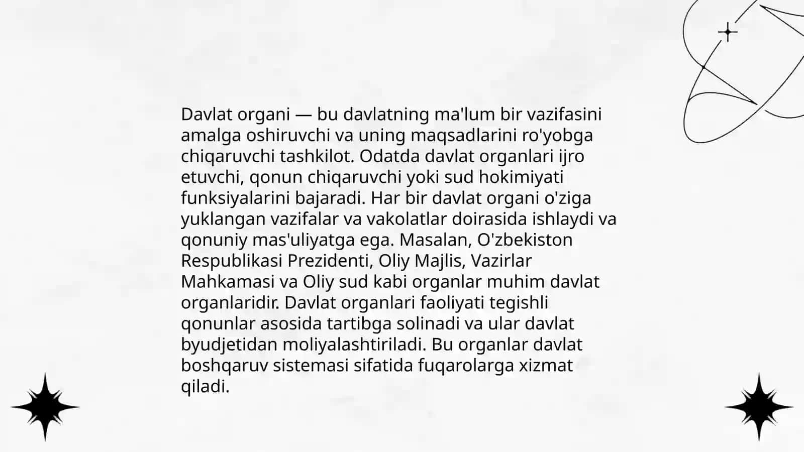 Davlat organi tushunchasi va turlari 3