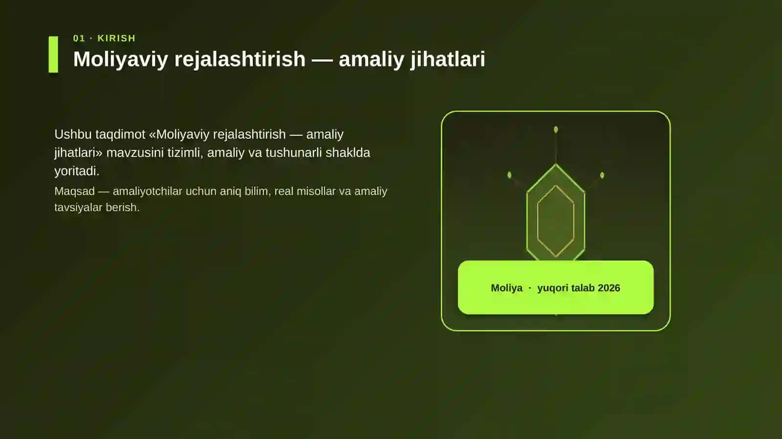 Moliyaviy rejalashtirish — amaliy jihatlari 3