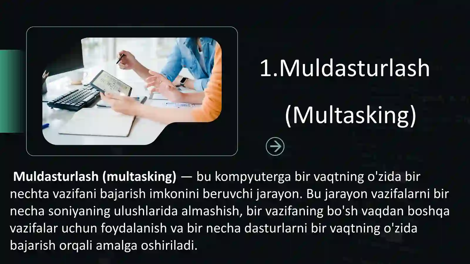 MULTIDASTURLASH VA MULTIPROTSESSORLASH 3
