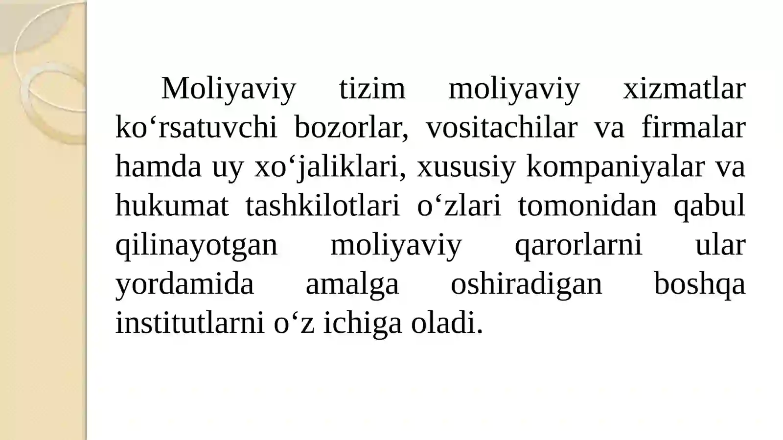 Moliyaviy tizim 3